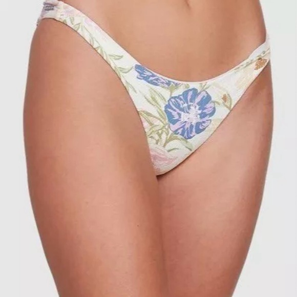 NWT Billabong Ur a Dream Hike Bikini Bottom, High Cut Floral, Size Medium. - Picture 2 of 9